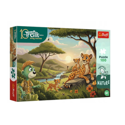 16592 TREFL PUZZLE RODZINA TREFLIKÓW GEPARDY 100 EL
