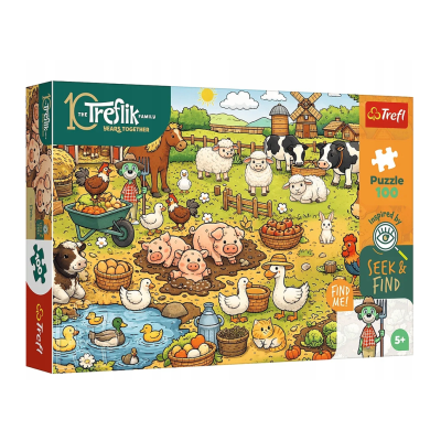 16589 TREFL PUZZLE RODZINA TREFLIKÓW WIEŚ FARMA 100 EL