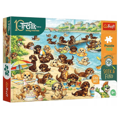 16585 TREFL PUZZLE RODZINA TREFLIKÓW JAMNIKI 100 EL