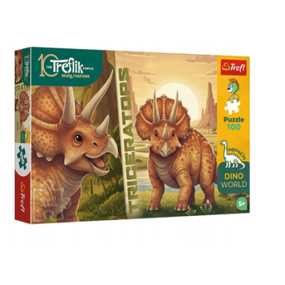 16580 TREFL PUZZLE DINOZAUR TRICERATOPS 100 EL