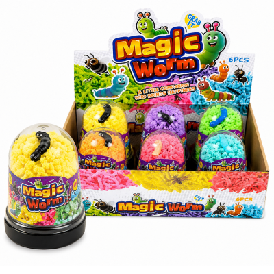 057560 ZESTAW MAGIC WORM KOLOROWE ROBAKI ZWIERZĘTA RÓŻNE KOLORY