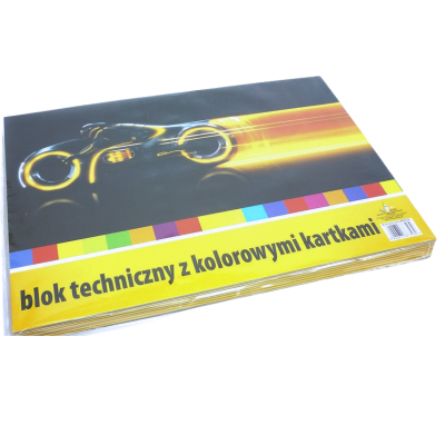 73189 BLOK TECHNICZNY KOLOROWY A3