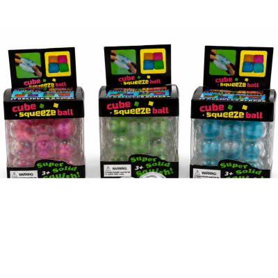 123699 KOSTKA GNIOTEK SQUISHY ANTYSTRESOWY RÓŻNE KOLORY