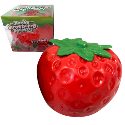 606186 TRUSKAWKA DUŻA MEGA GNIOTEK SQUISHY ANTYSTRESOWY
