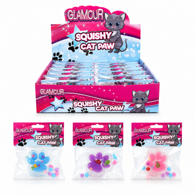 549322 GNIOTEK SUISHY KOCIA ŁAPKA KOTEK RÓŻNE KOLORY 6CM