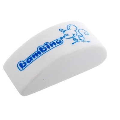 003028 GUMKA DO MAZANIA BIAŁA MYSZKA BAMBINO