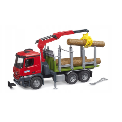 03669 BRUDER CIĘŻARÓWKA DŹWIG MERCEDES AROCS DO DREWNA Z HDS