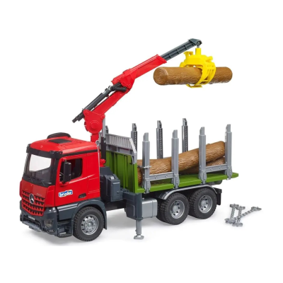 03669 BRUDER CIĘŻARÓWKA DŹWIG MERCEDES AROCS DO DREWNA Z HDS