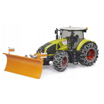 03018 TRAKTOR CLAAS AXION 950 Z PŁUGIEM DO ŚNIEGU CIĄGNIK