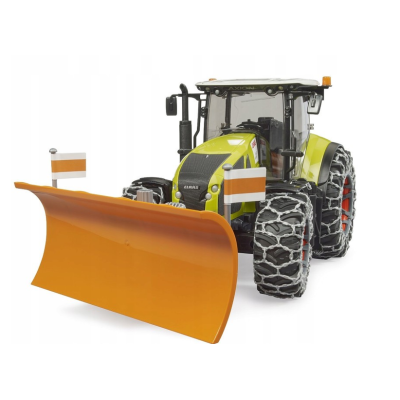 03018 TRAKTOR CLAAS AXION 950 Z PŁUGIEM DO ŚNIEGU CIĄGNIK