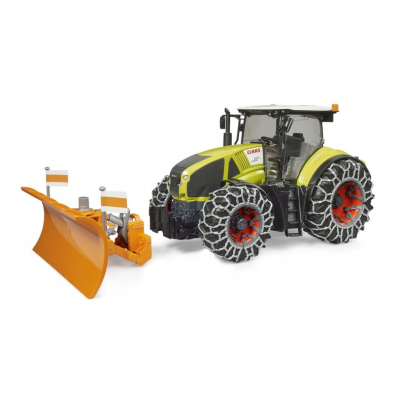 03018 TRAKTOR CLAAS AXION 950 Z PŁUGIEM DO ŚNIEGU CIĄGNIK
