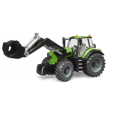 03161 CIĄGNIK DEUTZ-FAHR 8280 TTV Z ŁADOWACZEM CZOŁOWYM BRUDER TRAKTOR