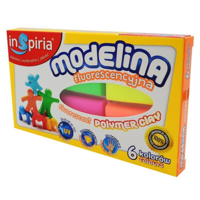 009806 INSPIRIA MODELINA FLUO 6 KOLORÓW