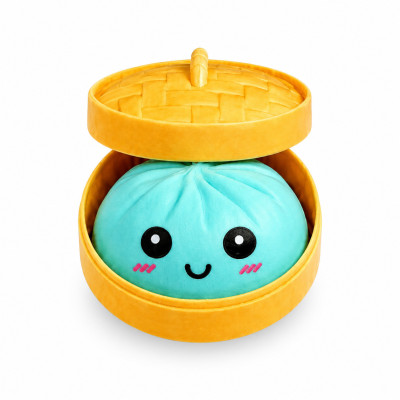 DIMSUM DUMPLINGS SQUISHY MASKOTKA PIEROŻEK 6CM RÓŻNE KOLORY MATOWY GŁADKI