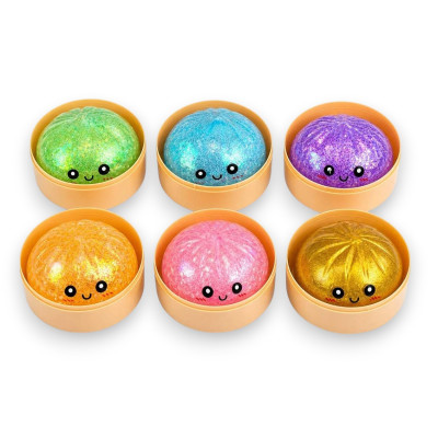 JFGJ DUMPLINGS SQUISHY MASKOTKA PIEROŻEK 6CM RÓŻNE KOLORY BROKATOWY