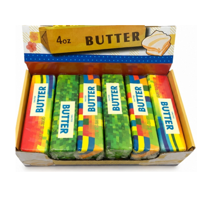 888087 GNIOTEK ANTYSTRESOWY SQUISHY MASŁO BUTTER PIXEL