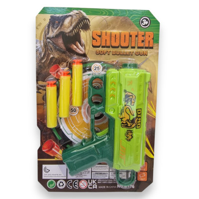 394827 PISTOLET NA STRZAŁKI PIANKOWE DINO