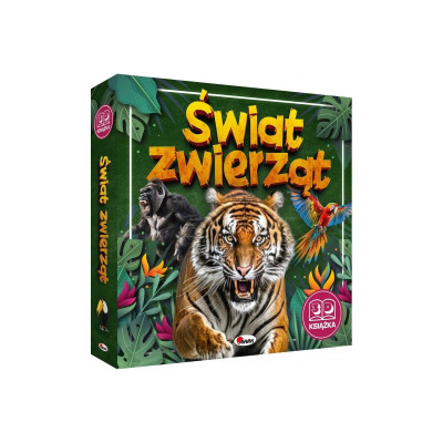817417 KSIĄŻKA 3D ŚWIAT ZWIERZĄT KSIĄŻKA Z RUCHOMYMI ELEMENTAMI I OKIENKAMI