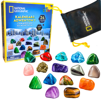 671481 KALENDARZ ADWENTOWY SKAŁY I MINERAŁY NATIONAL GEOGRAPHIC