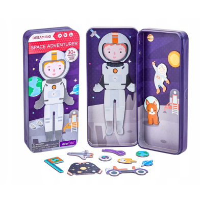 000828 PODRÓŻNE PUZZLE MAGNETYCZNE ASTRONAUTA KOSMOS PUSZKA 30EL