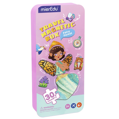 007858 PODRÓŻNE PUZZLE MAGNETYCZNE LEŚNA WRÓŻKA PUSZKA 30EL