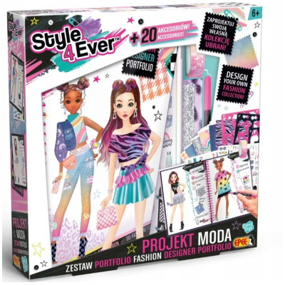 604743 PROJEKT MODA PORTFOLIO ZESTAW KREATYWNY DO PROJEKTOWANIA EPEE
