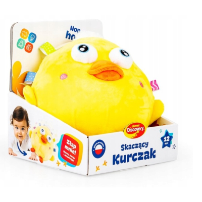 30843 SKACZĄCY KURCZAK INTERAKTYWNY PLUSZAK MASKOTKA DUMEL