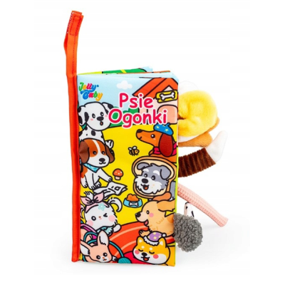 83284 KSIĄŻECZKA SENSORYCZNA PSIE OGONKI JOLLY BABY