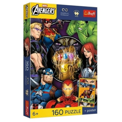15437 TREFL PUZZLE MARVELL BOHATER DNIA + PLAKAT 160 EL