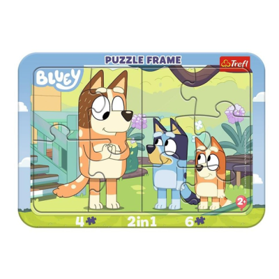 80032 TREFL PUZZLE RAMKOWE BLUEY, BLUEY I BINGO 10 EL