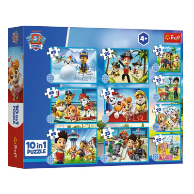 96012 TREFL PUZZLE 10W1 PSI PATROL DZIELNA DRUŻYNA