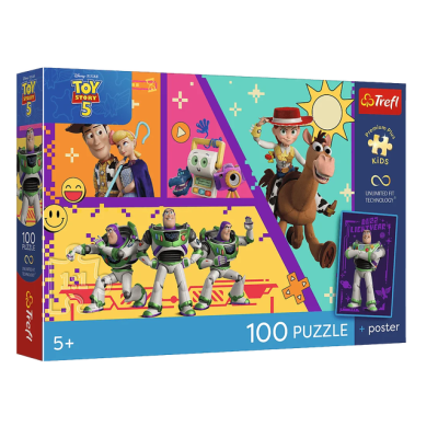 16556 TREFL PUZZLE TOY STORY ZABAWKI W AKCJI 100 EL