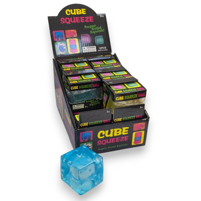 901179 GNIOTEK ANTYSTRESOWY SQUISHY KOSTKA LODU ICE RÓŻNE KOLORY