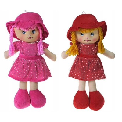 585201 LALKA SZMACIANKA Z DŹWIĘKIEM 2 KOLORY 55CM