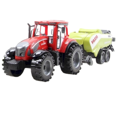 832735 TRAKTOR Z MASZYNĄ ROLNICZĄ CIĄGNIK Z NAPĘDEM