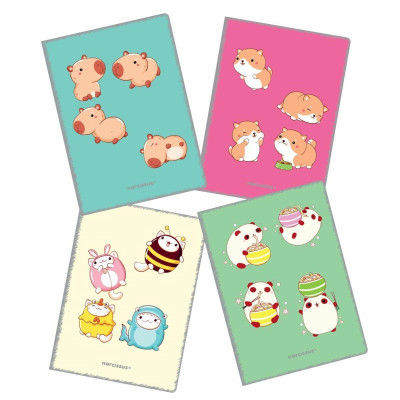902507 ZESZYT PP KAWAII A4 60K KRATKA RÓŻNE WZORY