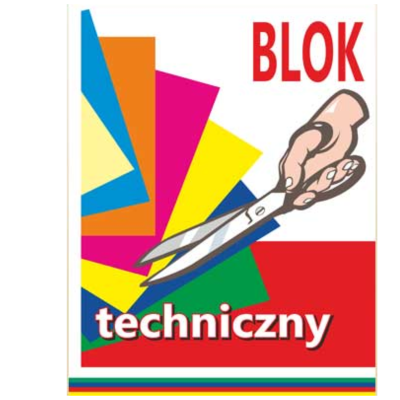 73165 BLOK TECHNICZNY KOLOROWY A4
