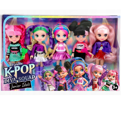 811659 K-POP DIVA SQUAD JUNIOR ZESTAW MINI 5 LALEK 13CM