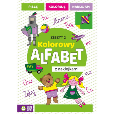 407228 KOLOROWY ALFABET Z NAKLEJKAMI. ZESZYT 2