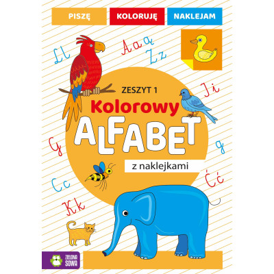 407211 KOLOROWY ALFABET Z NAKLEJKAMI. ZESZYT 1