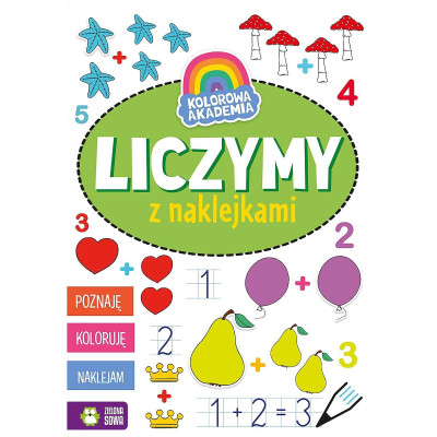 993448 KSIĄŻECZKA KOLOROWA AKADEMIA LICZYMY Z NAKLEJKAMI