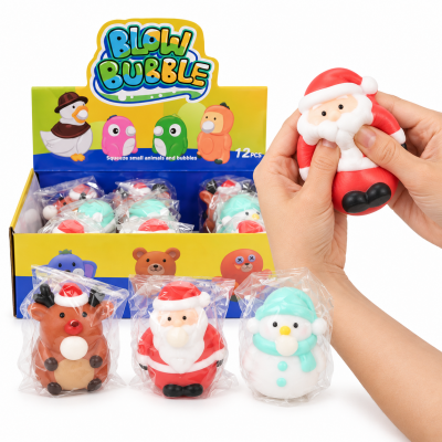 185908 GNIOTEK SQUISHY ANTYSTRESOWY ŚWIĄTECZNY MIKOŁAJ BAŁWANEK RENIFER