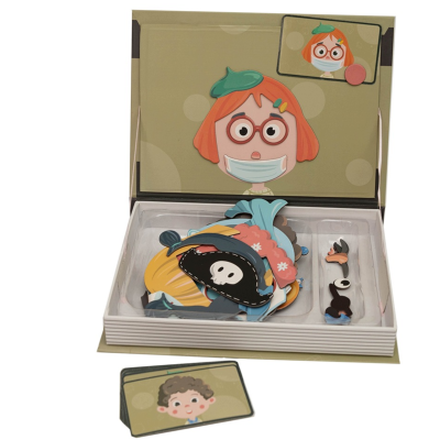 912040 MAGNETYCZNA UKŁADANKA PUZZLE ŚMIESZNE BUŹKI 84EL ASKATO