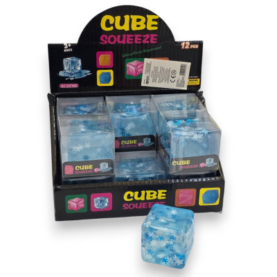901193 GNIOTEK ANTYSTRESOWY SQUISHY KOSTKA LODU ICE