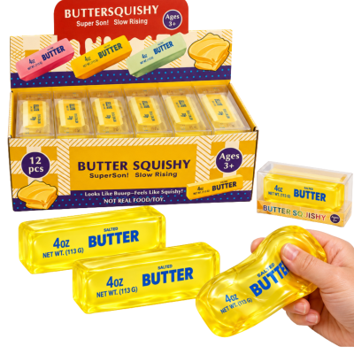 760228  GNIOTEK ANTYSTRESOWY SQUISHY MASŁO BUTTER MAŁY WAZELINA
