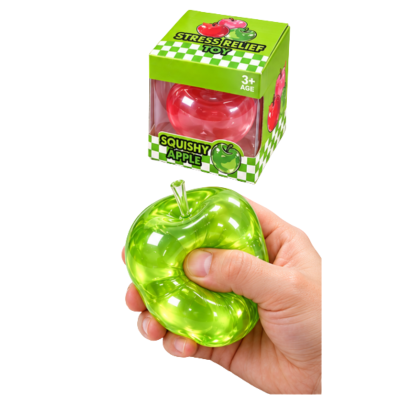075525 GNIOTEK SQUISHY DO ŚCISKANIA JABŁKO WAZELINA RÓŻNE KOLORY