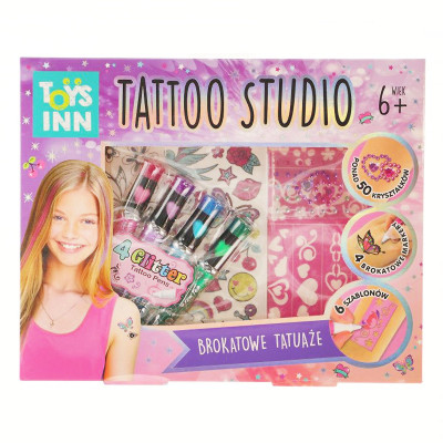 295324 ZESTAW STUDIO TATUAŻU Z MARKERAMI I SZABLONAMI STNUX