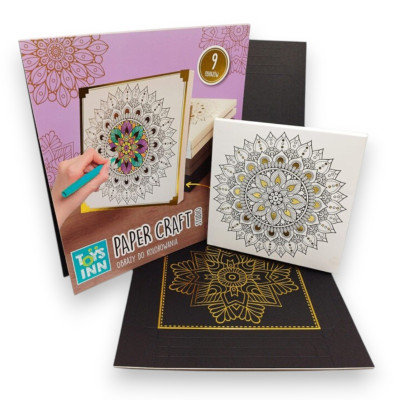 298882 OBRAZY DO MALOWANIA MANDALA 9 SZTUK STNUX