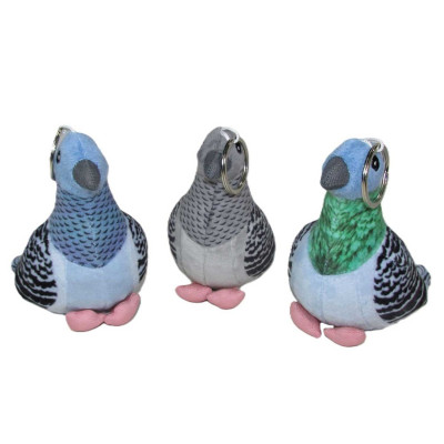 171665 PLUSZOWY GOŁĄB NA BRELOKU PTASZEK 3 KOLORY 15CM
