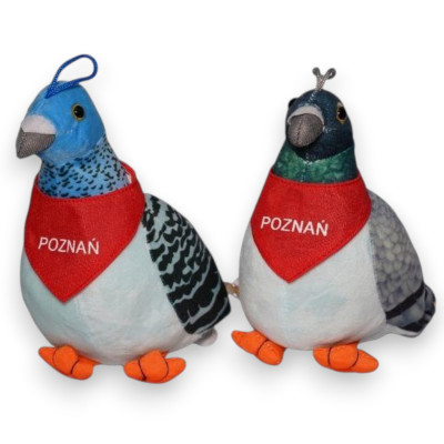 243773 DEEF MASKOTKA PLUSZAK PLUSZOWY GOŁĄB PTASZEK POZNAŃ 2 KOLORY